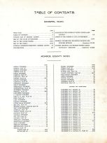Table of Contents, Monroe County 1915